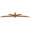 Ekena Millwork Davenport Rough Sawn Timber Gable Bracket, Western Red Cedar, 108"W x 22"H x 2"D x 4"F, 5/12 Pitch GBW108X22X0204DAV00RWR - alternate 2